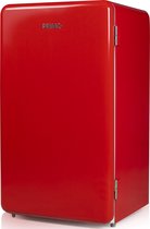 PRIMO PR109RKZ Réfrigérateur de table - 93L - Rouge- Indépendant - Réfrigérateur rétro