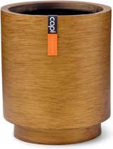 Capi Europe - Vaas cilinder Retro Gold & Copper - 19x21 - Goud - Opening Ø16.9 - Bloempot voor binnen - 5 jaar garantie - BRTG314