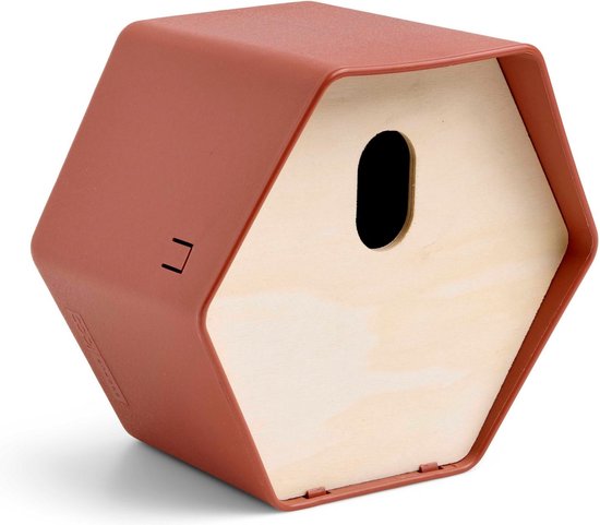 Capi Europe - Nichoir ovale Ruche - 19x23x20 - Marron - Capi Biodiversity Hive - AHBIB002