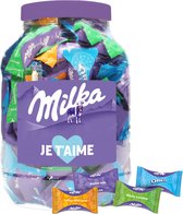 Mélange de chocolat Milka Moments "je t'aime" - Cadeau Saint Valentin - Chocolat au lait alpin, caramel, noisette et Oreo - 1000g