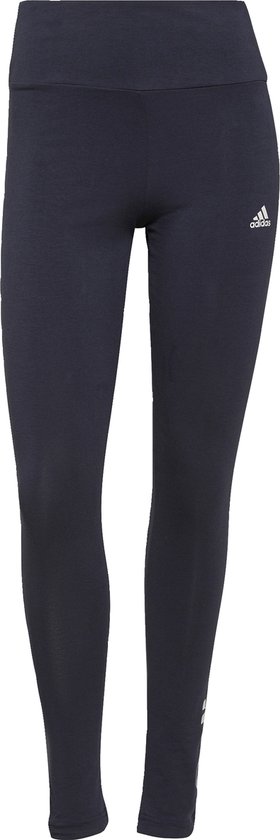 adidas Sportswear ESSENTIALS HIGH-WAISTED LOGO LEGGING - Dames - Blauw- S