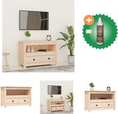 vidaXL Tv-meubel 79x35x52 cm massief grenenhout - Kast - Inclusief Houtreiniger en verfrisser