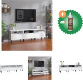 vidaXL Klassieke TV-kast - 150 x 30 x 44.5 cm - Duurzaam - Veel opbergruimte - Weergavefunctie - Kast - Inclusief Houtreiniger en verfrisser