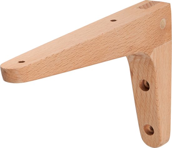 Wovar Houten Plankdrager L|Model 12,5 x 20 cm Beuken | Per Stuk