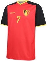 Belgie Voetbalshirt De Bruyne Thuis - EK 2024 - Voetbalshirts Kinderen - Jongens en Meisjes - Sportshirts - Volwassenen - Heren en Dames-104