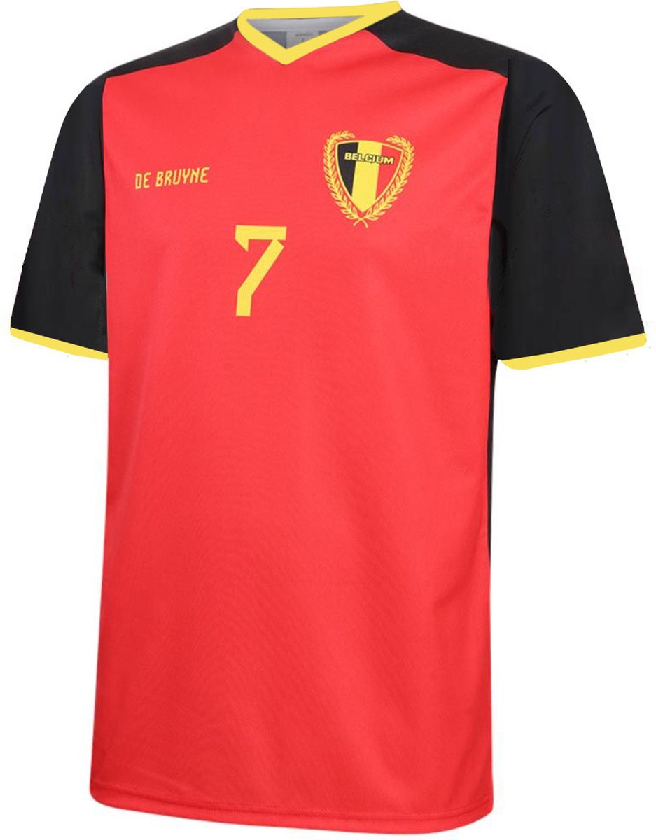 De Bruyne Belgie Voetbalshirt Thuis - WK 2026 - Voetbalshirts Kinderen - Jongens en Meisjes - Sportshirts - Volwassenen - Heren en Dames - Maat 104