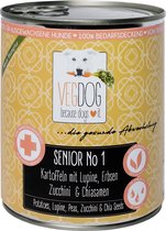 VegDog Senior - Natvoer - 400gr - Veganistisch hondenvoer - Hypoallergeen - Gezond - Duurzaam