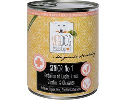VegDog Senior - Natvoer - 400gr - Veganistisch hondenvoer - Hypoallergeen - Gezond - Duurzaam
