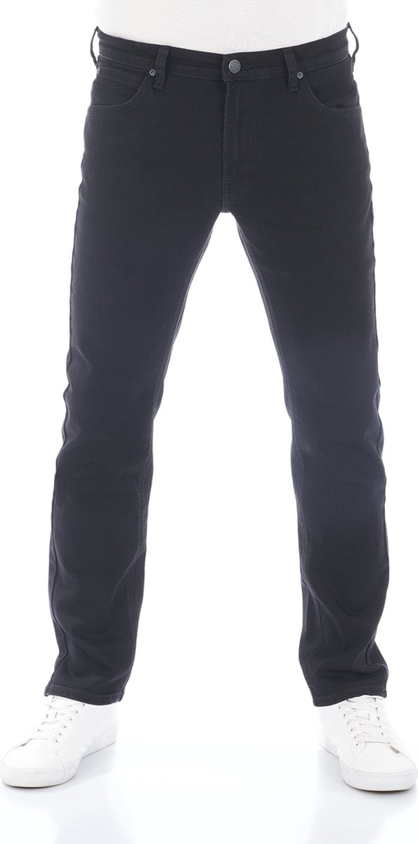 Lee Heren Jeans Broeken Daren Zip Fly regular/straight Fit Zwart Volwassenen Denim Jeansbroek