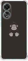 Smartphone hoesje Geschikt voor OPPO A78 4G Hoesje Bumper met transparante rand Gorilla