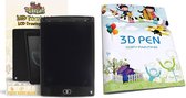 Fits4Kids Tablette de Dessin LCD Enfants - Accessoires de vêtements pour bébé Stylo 3D - Jouets Garçons & Filles - Artisanat Enfants - Pack de Démarrage - 8,5 Pouces - Zwart