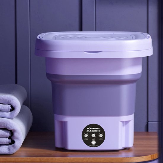 Charmy mini wasmachine – energiezuinig – opvouwbaar – 8L