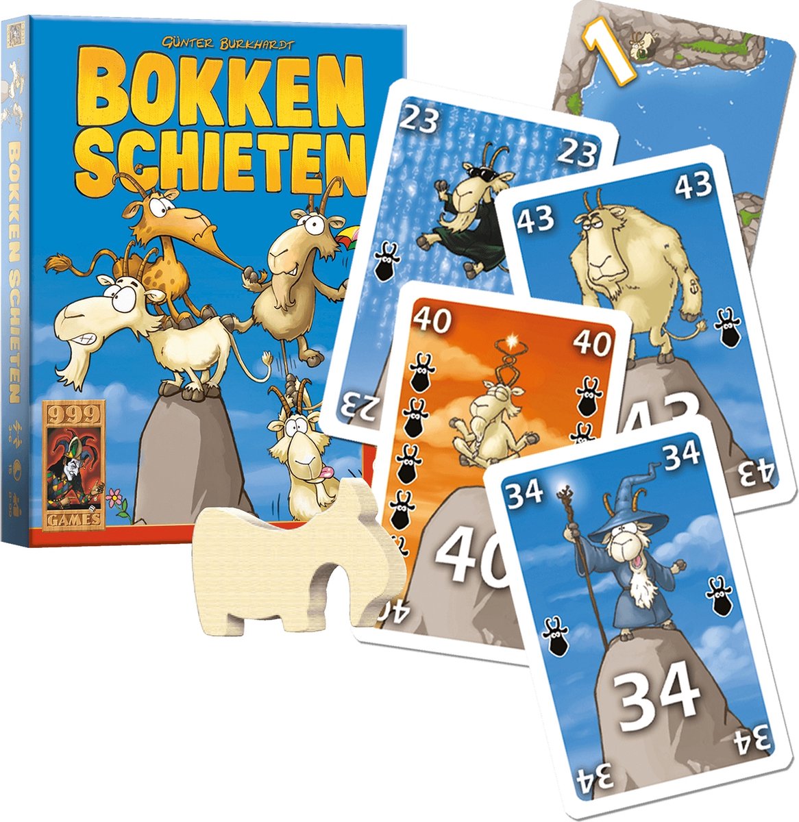999 Games - Bokken Schieten - Kaartspel - Origineel slagenspel - Tactisch spel - Gezelschapsspel - Klein cadeautje - spelregels in NL, EN en FR — afbeelding 8