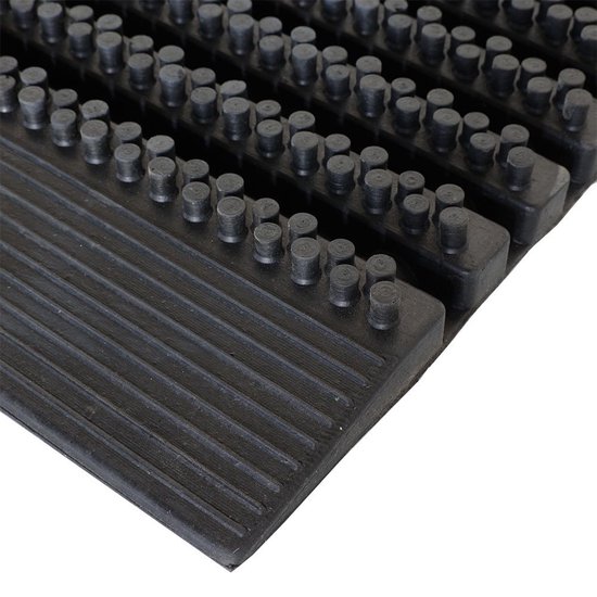 Borstelmat Rubber 120x80 cm - Deurmat voor Binnnen en Buiten