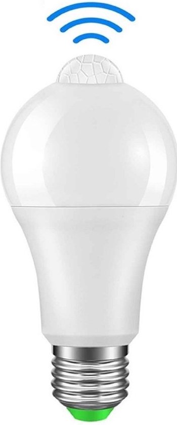 Aigostar - LED lamp met bewegingssensor - E27 fitting - 6W vervangt 41W - 3000K warm wit licht