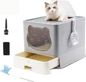 Kattenbak met Lade - Kattenbak - Ontgeuringsdesign - Makkelijk Onderhoud - Automatische Kattenbak