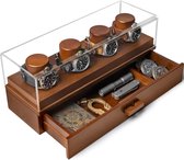 Case Watch Holder - Horlogebox-organizer voor heren met display en lade voor accessoires