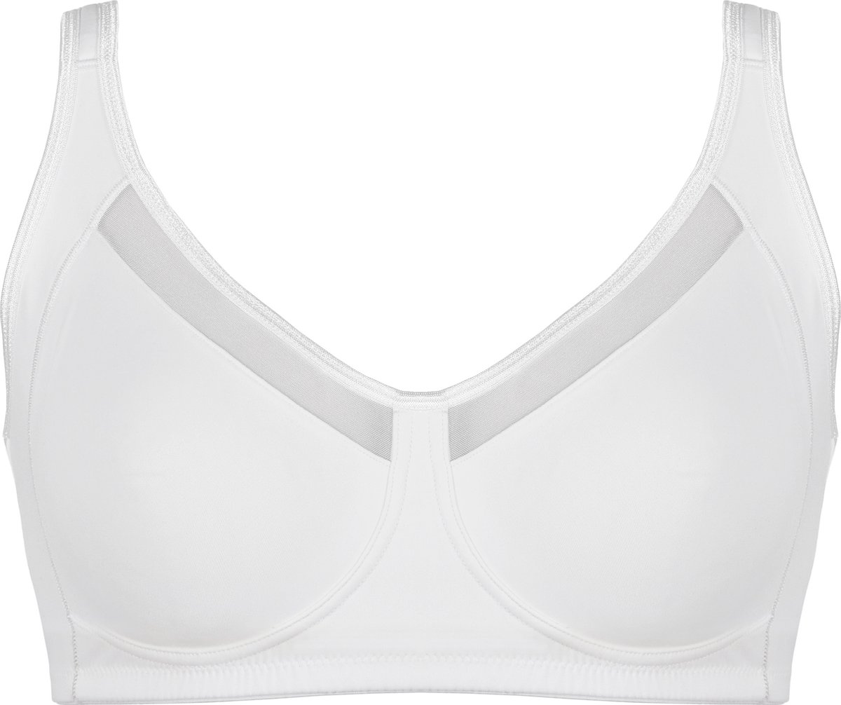 Naturana Soft bh met meshrand - 5504 - Wit