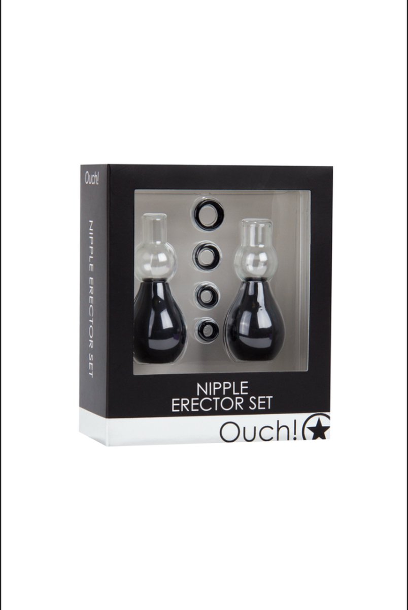 Ouch Tepel Pomp Set Met Ringen Voor Verlenging Harde Tepels Zwart Bol ouch-tepel-pomp-set-met-ringen-voor-verlenging-harde-tepels-zwart-bol