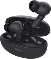 Trust Yavi Bluetooth Earbuds - Volledig Draadloze Oordopjes met Noise-Cancelling Microfoons - Zwart