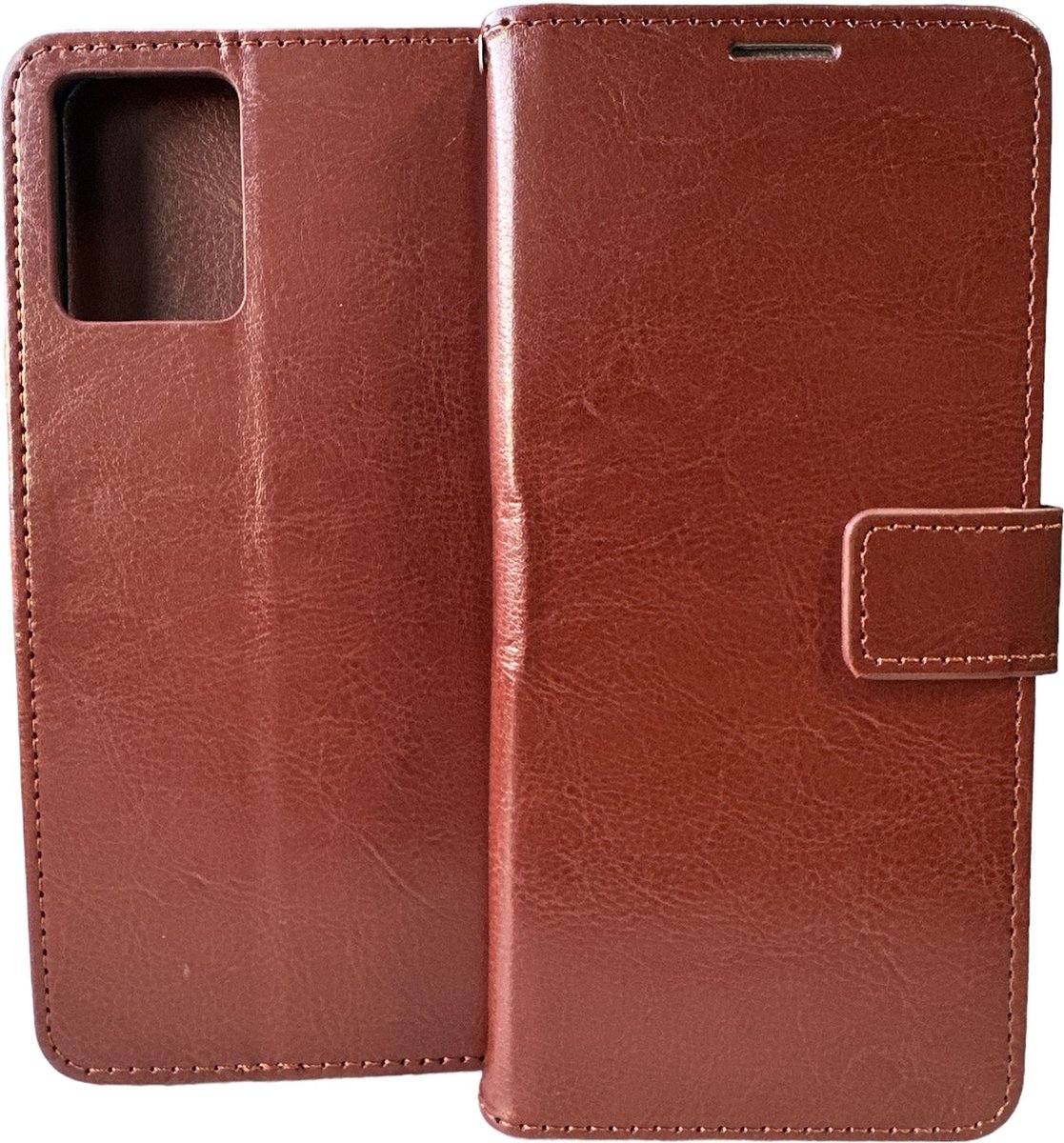 Portemonnee Book Case Hoesje Geschikt voor: Nokia G22 - Bruin