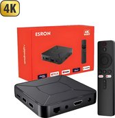 Android TV Box 4K Chromecast Streaming Box met WiFi Bluetooth Incl. Google assistant