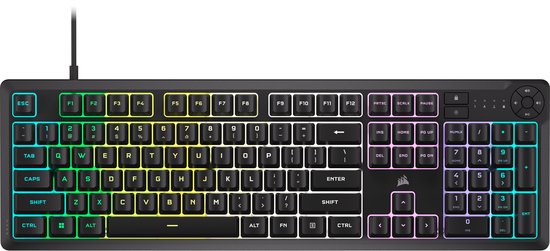 Corsair K55 Core Gaming Keyboard - Membraan - RGB - US Qwerty - Zwart