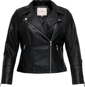 ONLY CARMAKOMA CAREMMY FAUX LEATHER BIKER NOOS Dames Jas - Maat 54