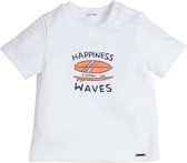Gymp - T-shirt Aerobic Happiness comes in waves - White - maat 92