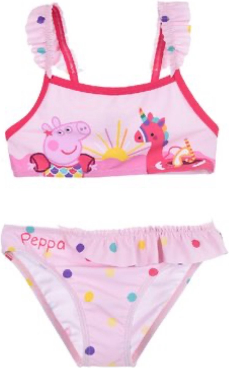 Peppa Pig Bikini – Roze – Peppa Big zwempak – maat 110 – 2 delig