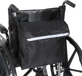 Rolstoeltas - Zwart - Waterdichte Tas voor Rolstoel - Grote Opbergtas Rolstoel - Scootmobiel tas - Rollator tas - Met Veiligheid Reflectiestreep - Rolstoel tas voor Boodschappen