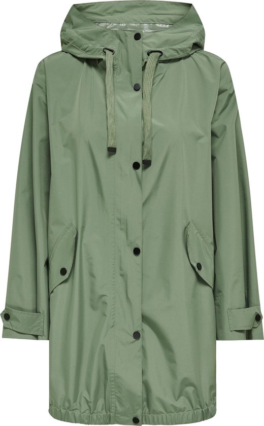 Only Jas Onlbritney Raincoat Cc Otw 15308596 Hedge Green Dames Maat - S