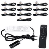 TrueLED Compact White - Spot LED Encastrable Dimmable pour Auvent - Siècle des Lumières IP65 pour Véranda - Ensemble complet de 10 Spots LED