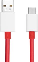 OnePlus USB-A naar USB-C Snellaad Kabel 100W 1M Rood/Wit
