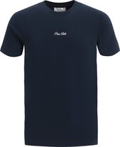 Purewhite - Heren Regular fit T-shirts Crewneck SS - Navy - Maat XXL