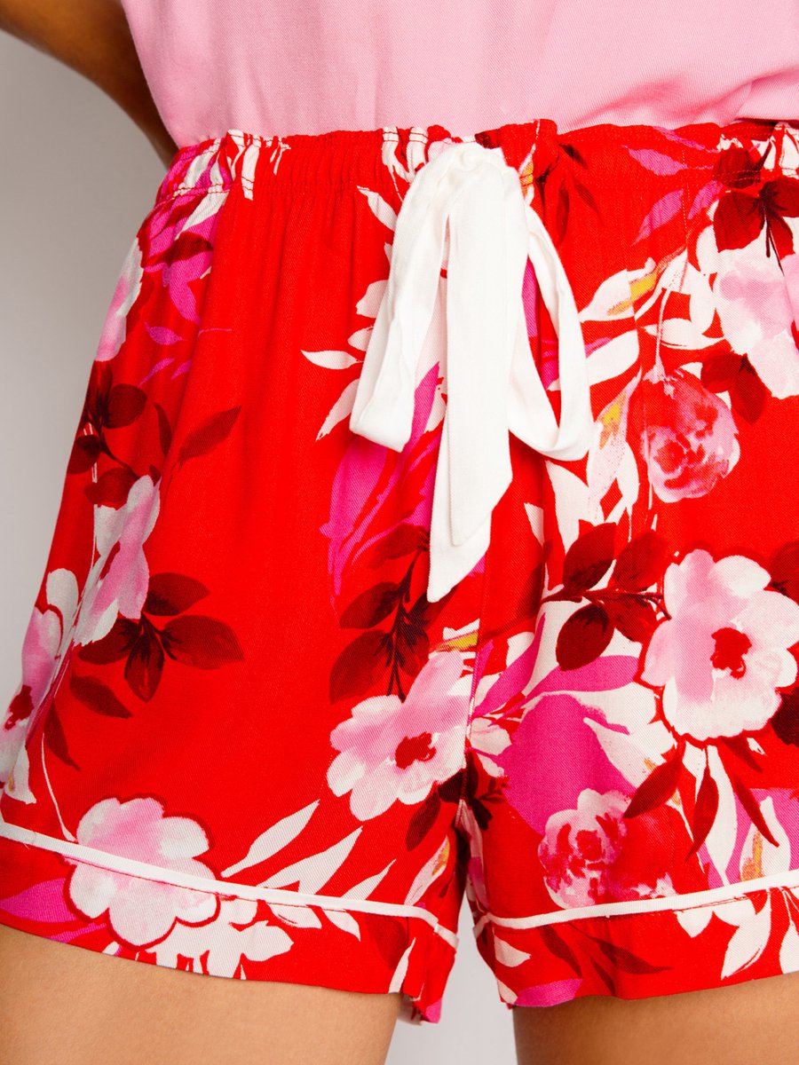 P.J. SALVAGE CO. Pyjamashorts Watercolor Bloom