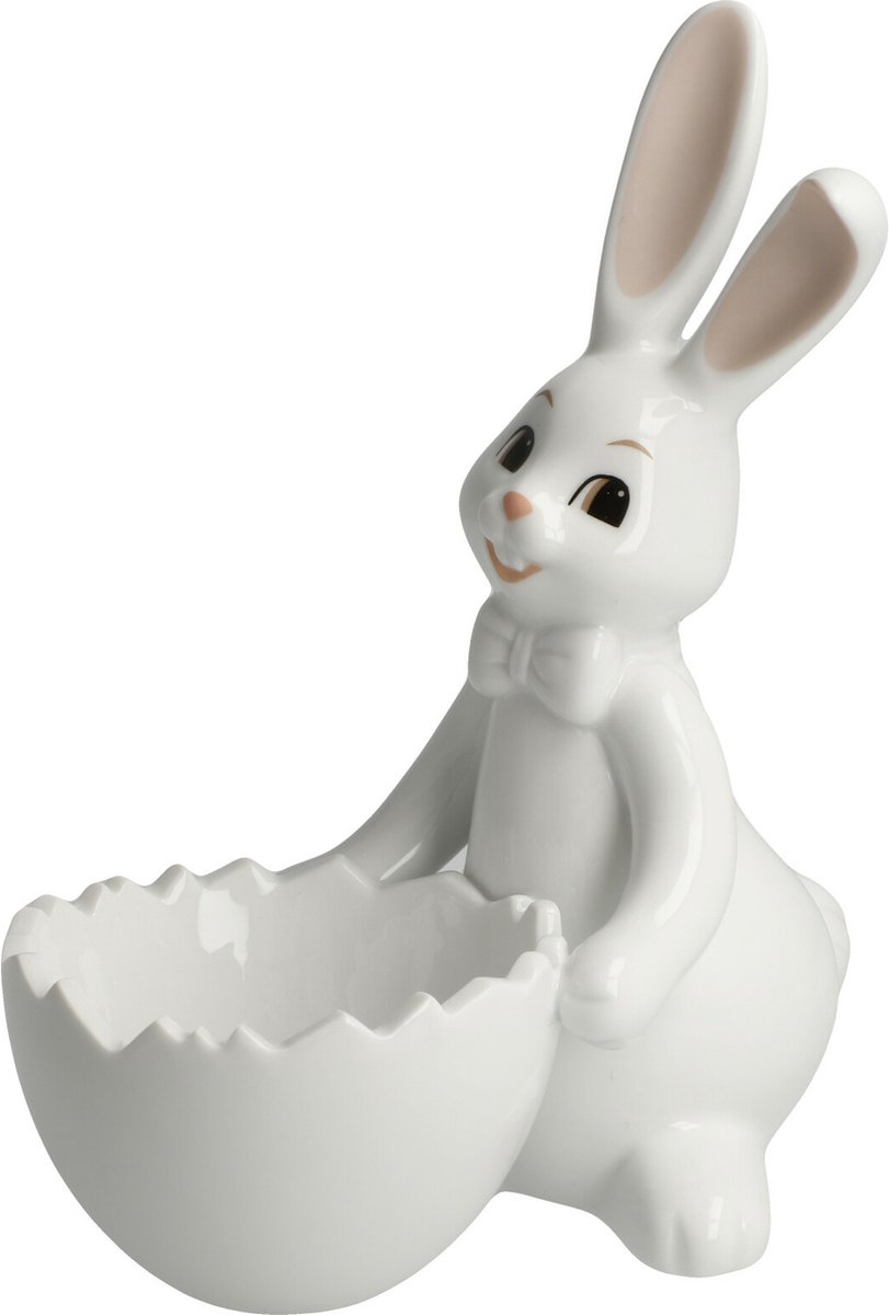 Goebel - Pasen | Decoratief beeld / figuur Haas Snow White - Sweet Boy | Porselein - 16cm - 2024