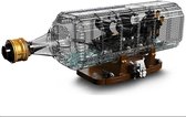 Kit de construction Compatible LEGO Technic La Pearl noire dans une bouteille| pirates des Caraïbes | Jack Sparrow | 2206 Bouwstenen | Éclairage de brique de jouet