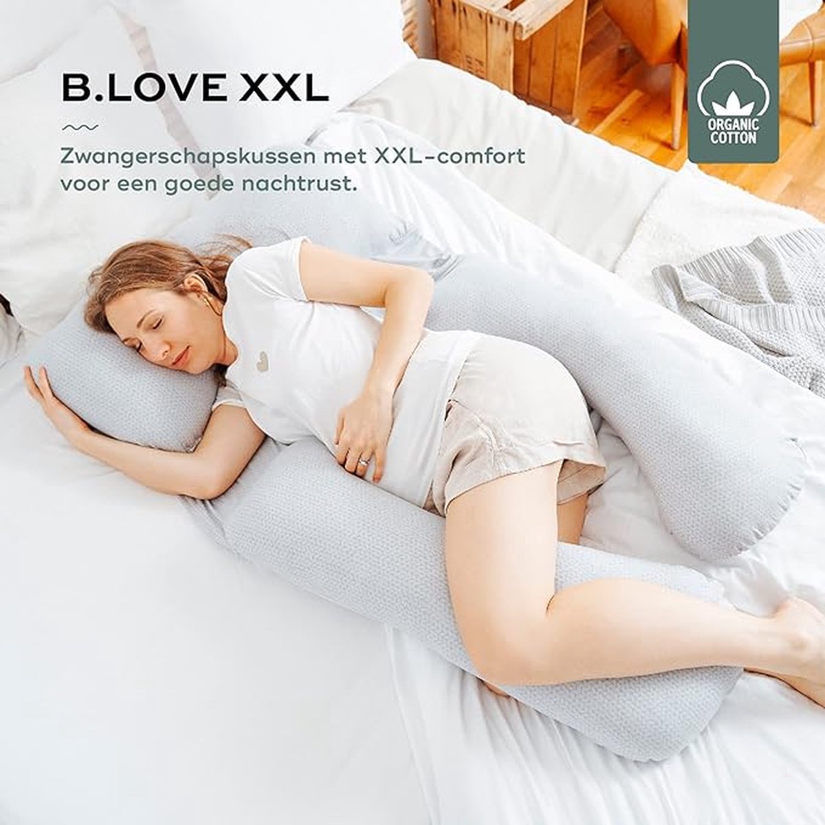 Goedkoopste Borstvoedingskussen,zijslaapkussen, Katoen - zwangerschapskussen, ondersteuningskussen
