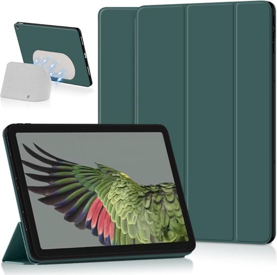 Tablet Hoes Geschikt voor Google Pixel Tablet | Book Case met Standaard | Kunstlederen Beschermhoes | Tri-fold | Groen