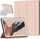 Tablet Hoes Geschikt voor Google Pixel Tablet | Book Case met Standaard | Kunstlederen Beschermhoes | Tri-fold | Roze