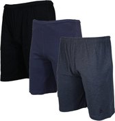 3-Pack Donnay Ess. joggingshort Roy - Sportshort - maat XL - Black/Navy/Deep blue marl (589)