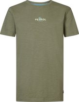 Petrol Industries - Jongens Backprint T-shirt Cascade - Groen - Maat 152
