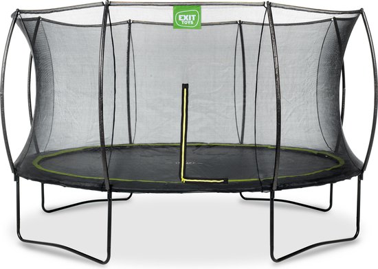 EXIT Silhouette Trampoline ø366cm - Op Poten - Rond - Trampoline Buiten - Voor Kinderen - Zwart