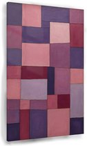 Roze en paarse abstractie schilderij - Abstract wanddecoratie - Muurdecoratie eenvoud - Muurdecoratie kinderkamer - Schilderijen plexiglas - Woondecoratie - 80 x 120 cm 5mm
