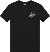 Malelions - T-shirt - Black/Orange - Maat 176