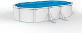 Interhiva Zwembad Sint Maarten ovaal 610 x 360 x 120 cm diep - Stalen zwembad - Inclusief filter installatie