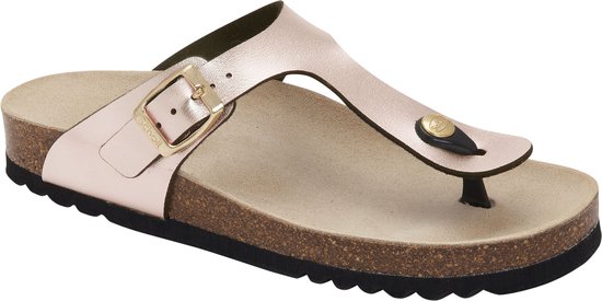 SCHOLL NICOLE Lamsynth-W Dames Slippers - Rose Copper