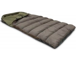 Warme Thermo Slaapzak - Winterslaapzak -20 °C - Slaapzakken 5 Seizoenen inclusief Opbergzak - 220 x 100 cm - Donkergroen