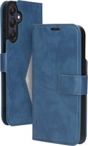 Mobiparts hoesje geschikt voor Samsung Galaxy A25 - Wallet/Boekhoesje - Eco Leer - Magneet Sluiting - Opberg vakken - Blauw